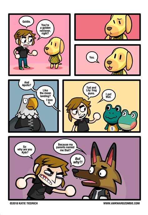 Get Your Cute and Hilarious Fix with Awkward Zombie's Animal Crossing Comics