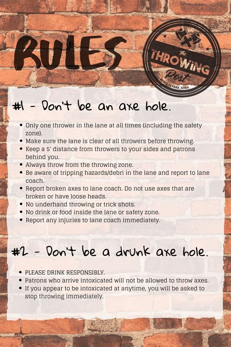 Axe Throwing Safety