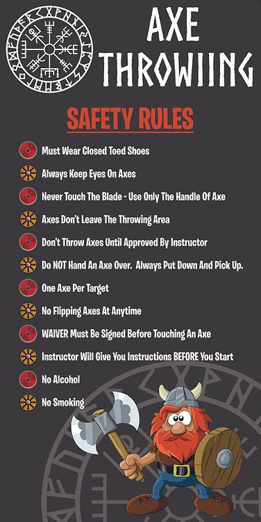 Axe Throwing Safety Briefing