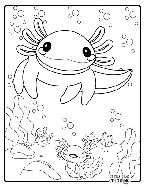 Axolotl Color Page