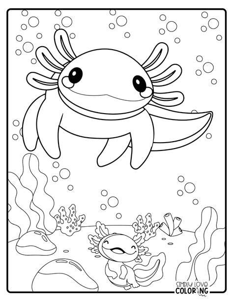 Axolotl Color Pages