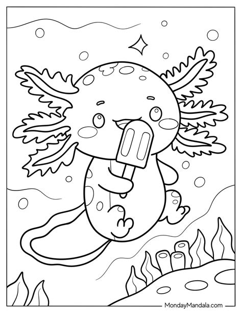 Axolotl Coloring Page