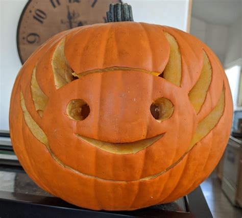 Axolotl Pumpkin Carving Template