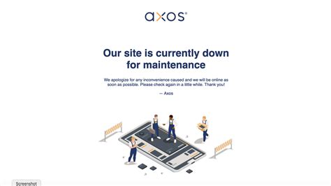 Axos Bank Website    Down