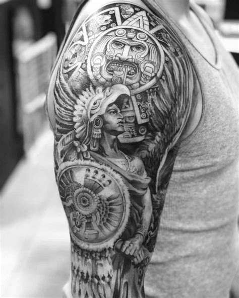 50 Of The Best Aztec Tattoos aztec Paint Pin Blog 