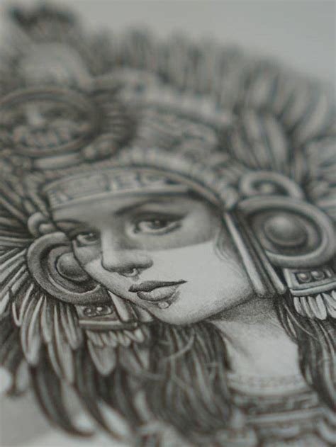 Aztec Princess by Joshua Stallworth owner of Heaven's Ink