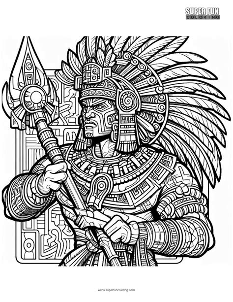 Aztec Coloring Pages