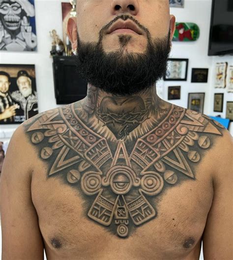 Aztec Neck Tattoos