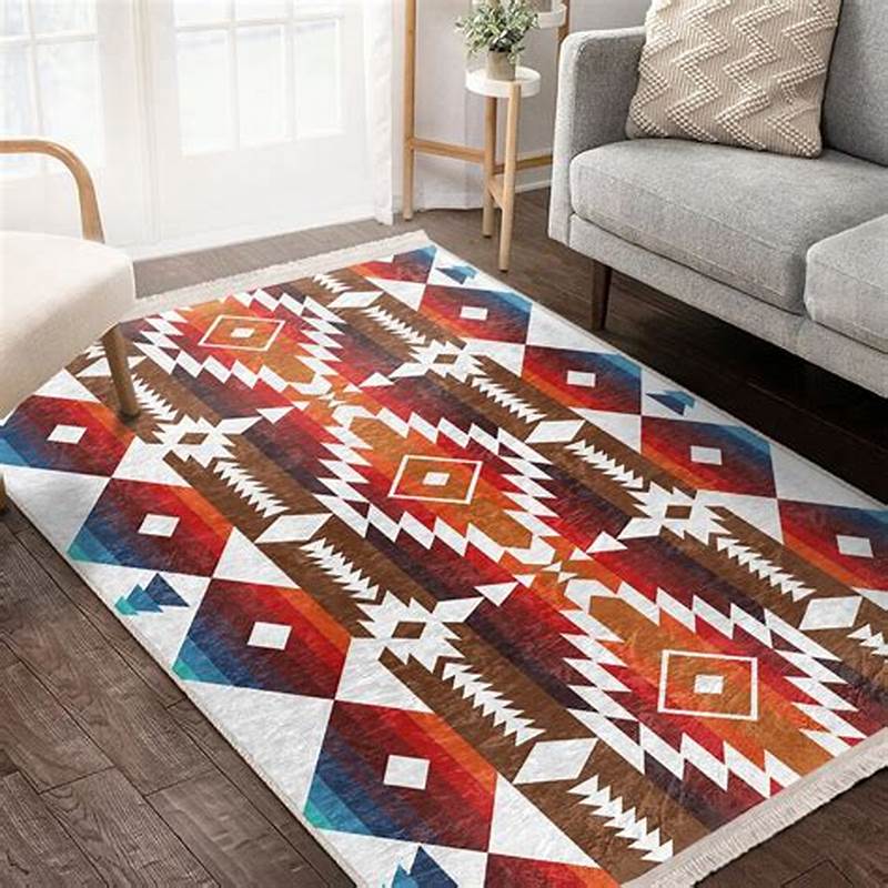 Aztec Pattern Rug