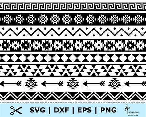 Download Aztec Pattern SVG Free Silhouette DXF Files