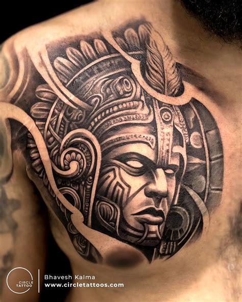 Aztec Tattoos On Chest