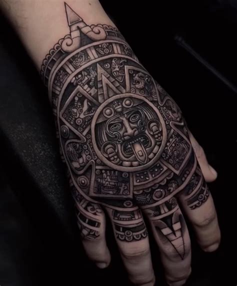 Aztec Tattoos On Hand