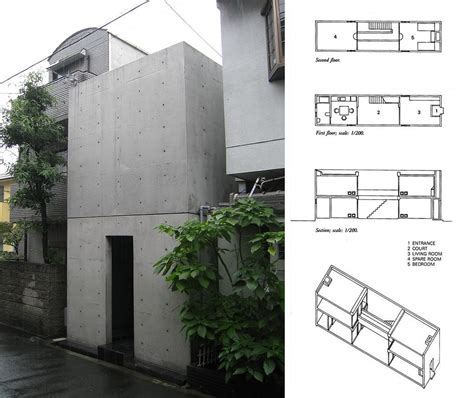 Azuma House Plan Drawings Courtyard house, Floor plans, House