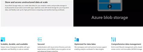 Azure Blob Storage: Plans and pricing