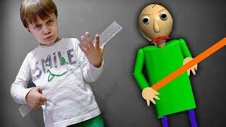 BALDI\'S BASICS IN REAL LIFE!! Marcos becomes Roblox Baldi 