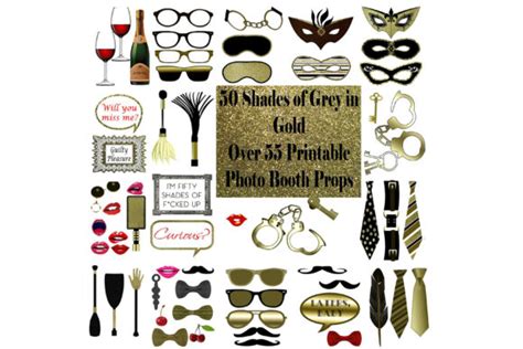 Download BDSM Photo Booth Props Gold For Crafts