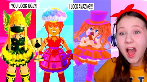 BEST TWO COLOR OUTFIT Challenge With My Hater.. Roblox 