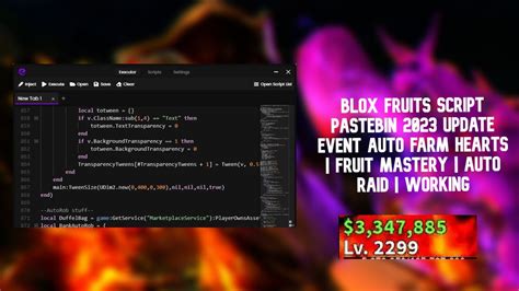 BLOX FRUITS ( EVENT) Script Pastebin 2023 UPDATE