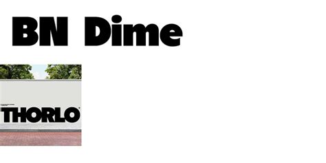 BN Dime Display in use - Fonts In Use