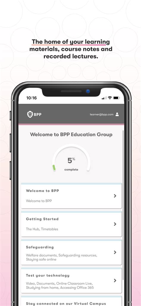 BPP Hub App benefits