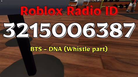 BTS - DNA (Whistle Part) Roblox ID | Roblox, Daft punk, Roblox codes