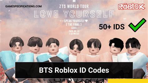 BTS Roblox ID Codes June 19, 2023