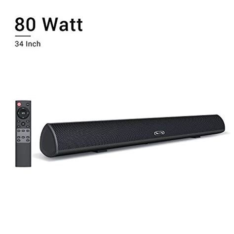 BYL 80W 34 Inch Soundbar with Built-in Subwoofer