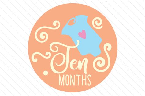 Download Babies First Year - Set of Monthly... SVG File - SVG Design Creativefabrica Free PSD Mockups