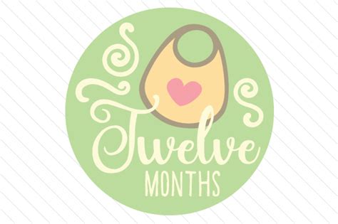 Download Babies First Year - Set of Monthly... SVG File - SVG Design Creativefabrica for Cricut