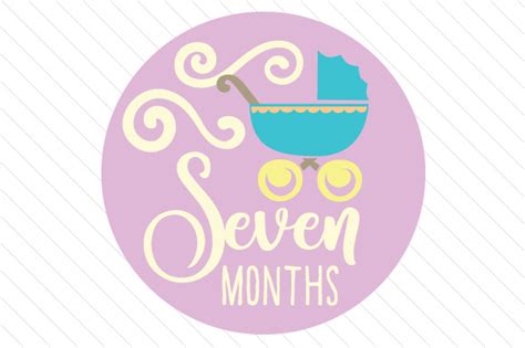 Download Babies First Year - Set of Monthly... SVG File - SVG Design Silhouette DXF Files