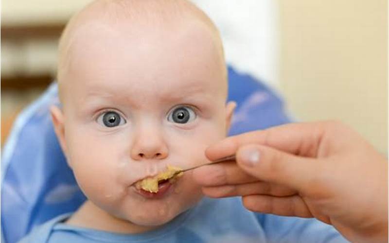 Baby Eating Applesauce