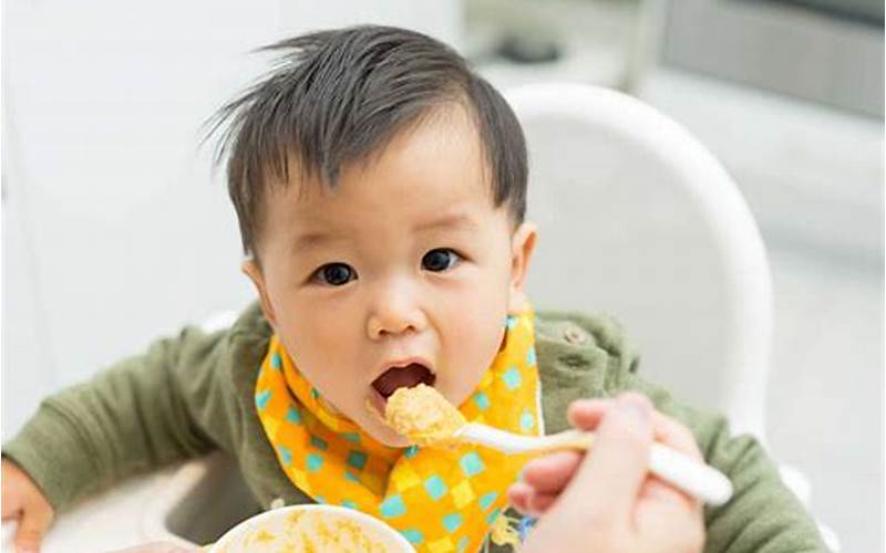 Baby Eating Cereal