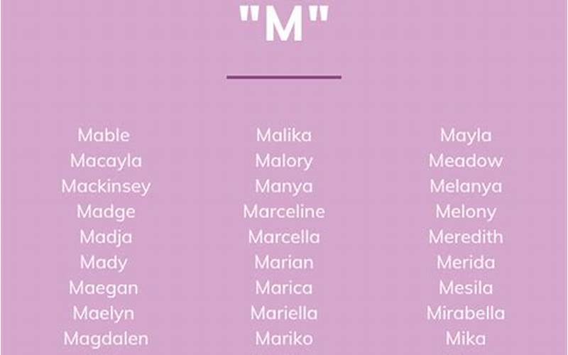Baby Names That Start With M: A Comprehensive Guide For Great Mom