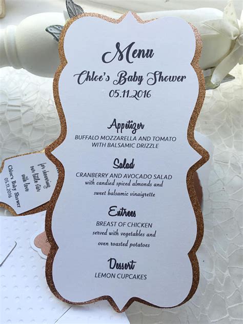 How to Make/Create a Baby Shower Menu [Templates + Examples] 2023