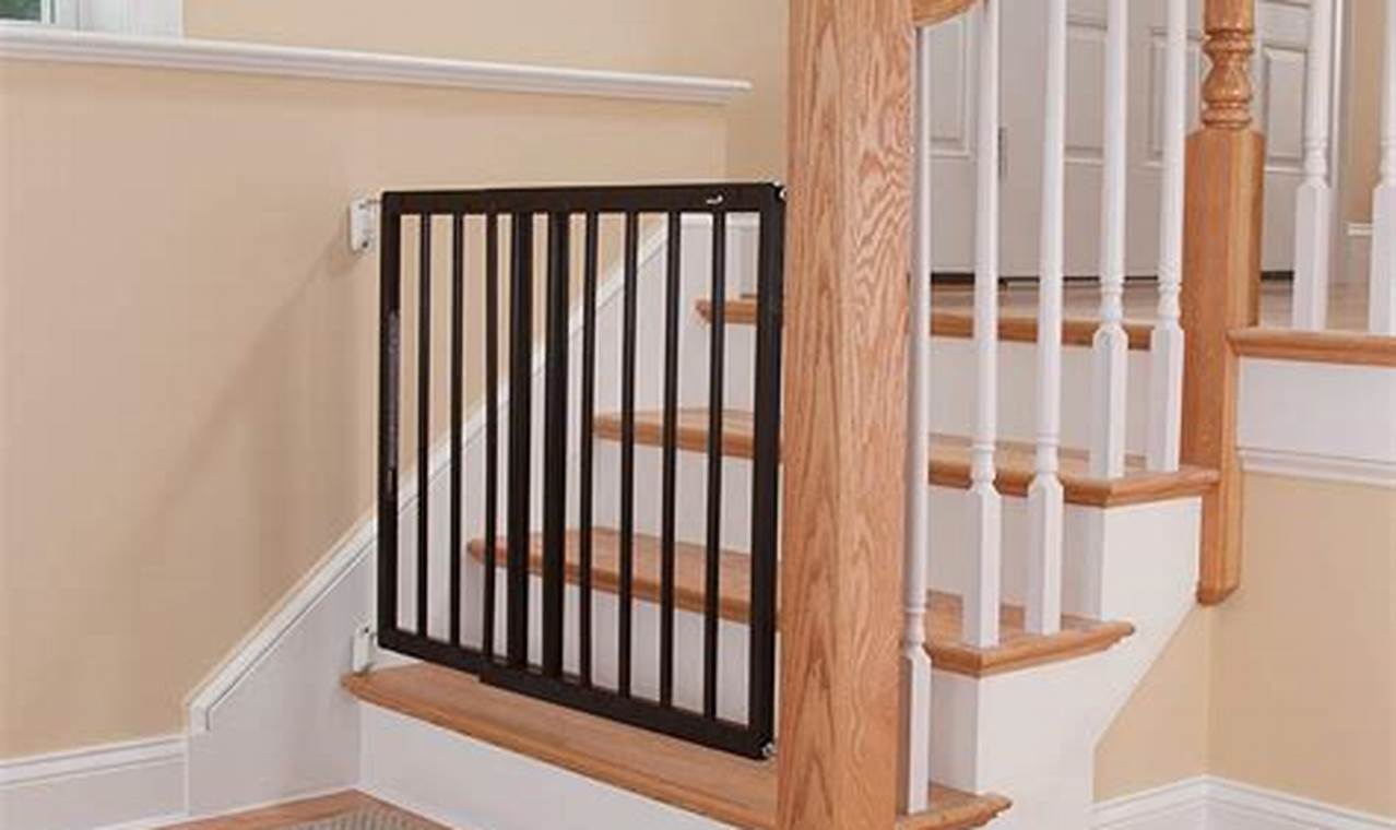 Baby gates for stairs and doorways