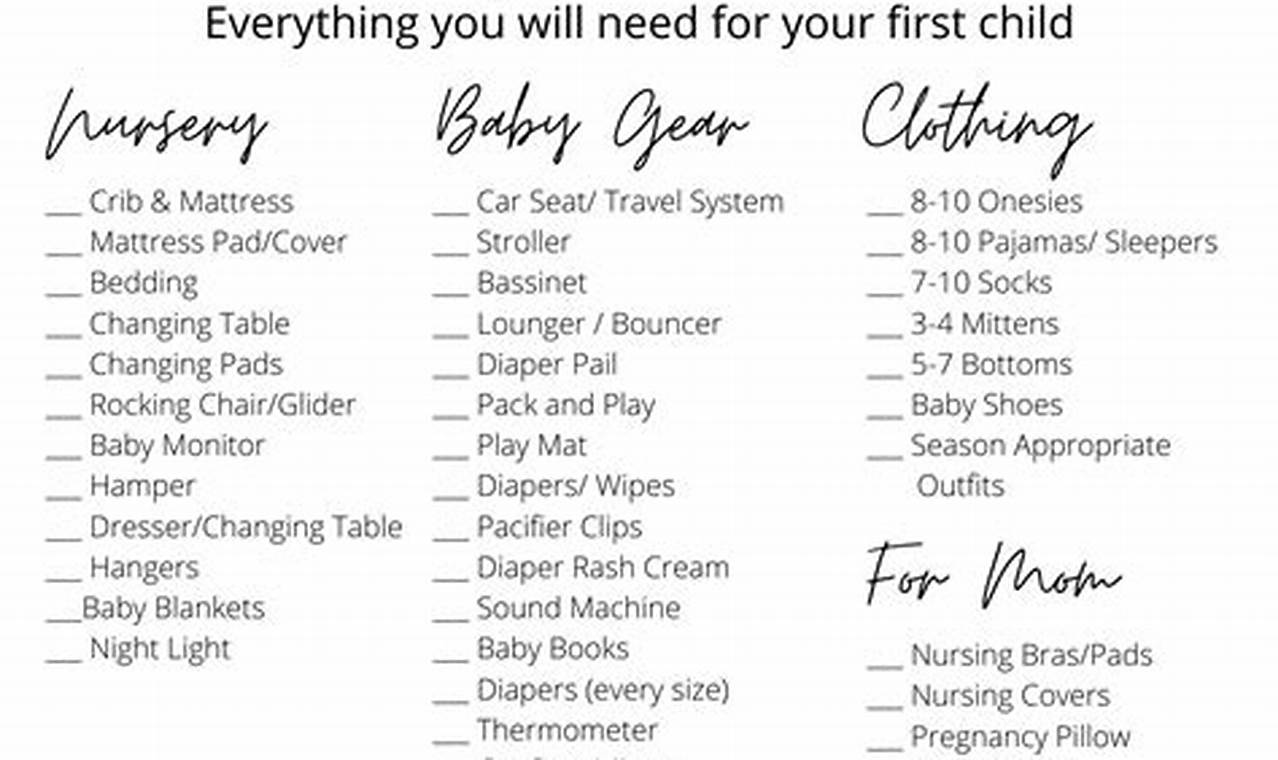 Baby registry checklist guide