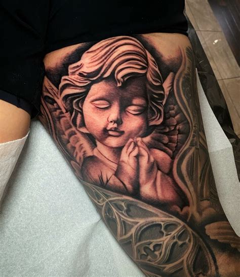 Baby memorial tattoos, Baby angel tattoo, Baby tattoos