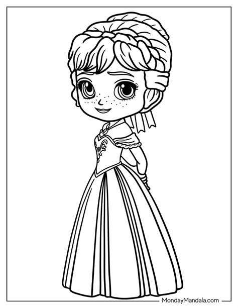 Baby Anna Frozen Coloring Pages