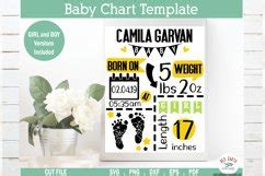 Download Baby Announcement Chart Bundle Files