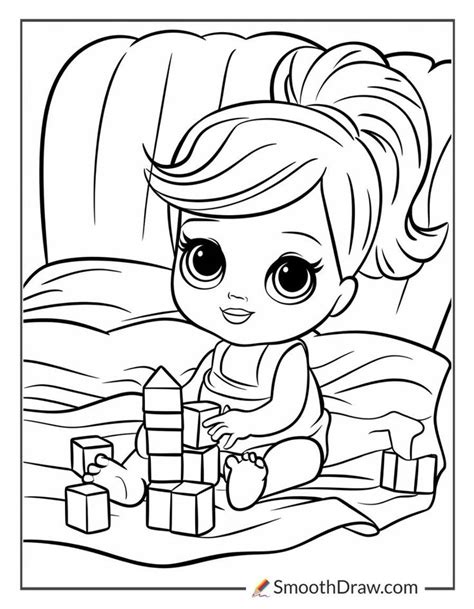 Baby Barbie Coloring Pages