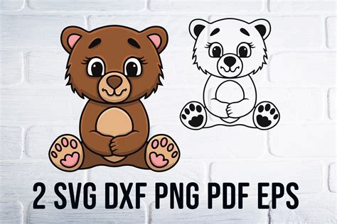 Download Baby Bear SVG File - SVG Design Files
