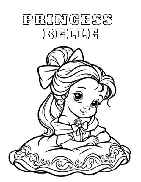 Baby Belle Coloring Pages