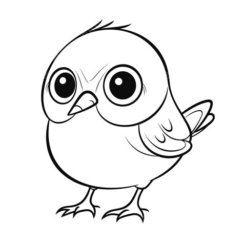 Baby Bird Colouring Pages