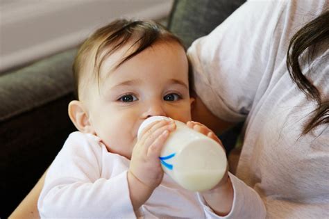 Baby Bottle Drinking Image
