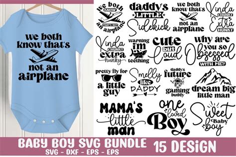 Download Baby Boy SVG Bundle Files For Crafts