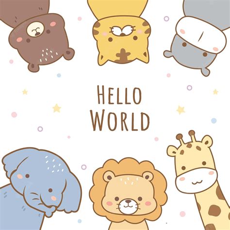 Baby Cute Backgrounds Animals Cartoon