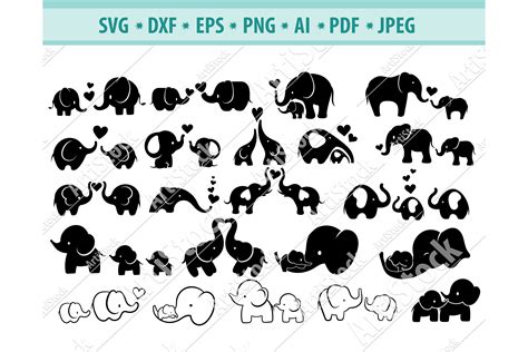Download Baby Elephant Svg Files - 71  File Include SVG PNG EPS DXF Commercial Use For Crafts