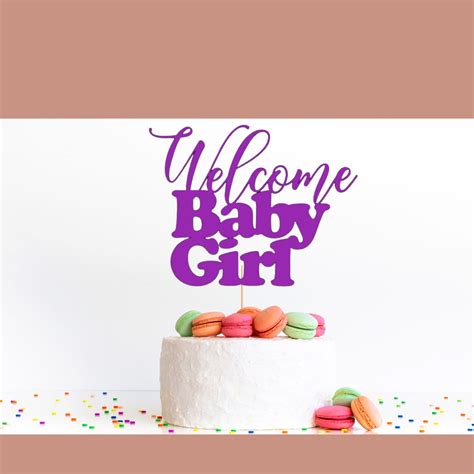 Download Baby Girl Cake Topper SVG File - SVG Design for Cricut Machine