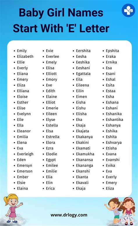 Baby Girl Names That Start With En