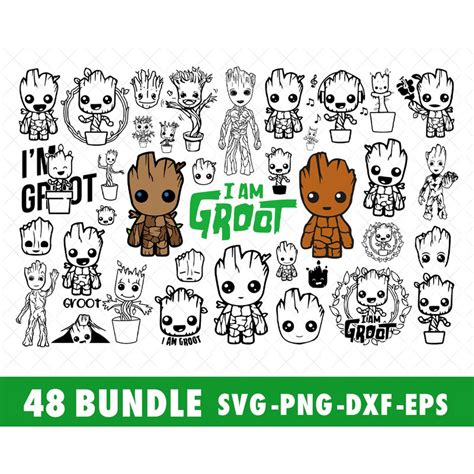 Download Baby Groot Svg Files DXF Files